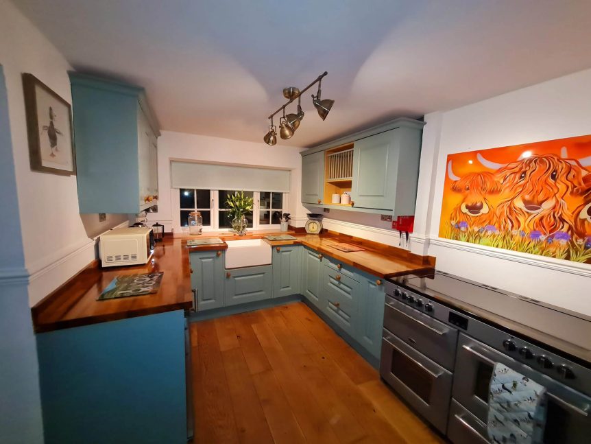 Kitchen at the Silkstone Holiday Cottage for Rent